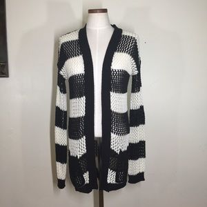 Striped Knitted Cardigan